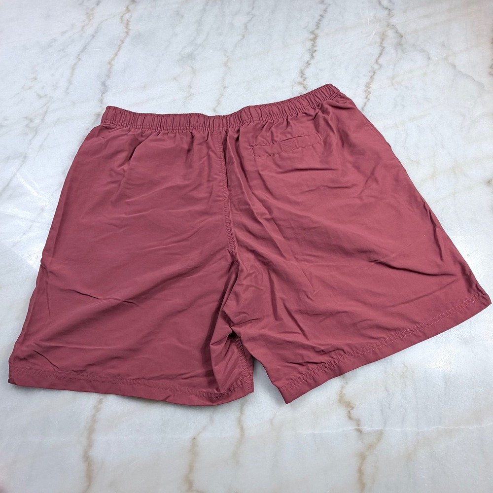LL Bean Mens XL Supplex Nylon Mesh Lined Shorts Rose Red 503783